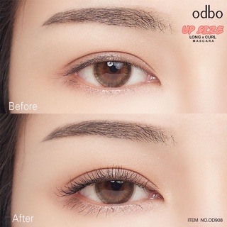 OD908 ODBO UP SIZE x CURL MASCARA โอดีบีโอ มาสคาร่า งอน เด้ง ยาว หนา มีไฟเบอร์สูตรกันน้ำ