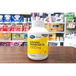 MEGA Evening primrose oil 1000 mg 100s น้ำมันอีฟนิ่งพริมโรส 1000 มก. 100 แคปซูล