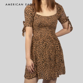 American Eagle Floral Square Neck Mini Dress ชุดเดรส ผู้หญิง มินิ (EWDR 039-5570-739)