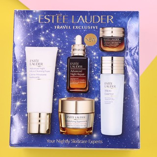 ภาพหน้าปกสินค้าNew Estee Lauder 5-piece Small Brown Bottle + Anti-blue Eye Cream + Cleansing + Original Liquid + Cream ที่เกี่ยวข้อง