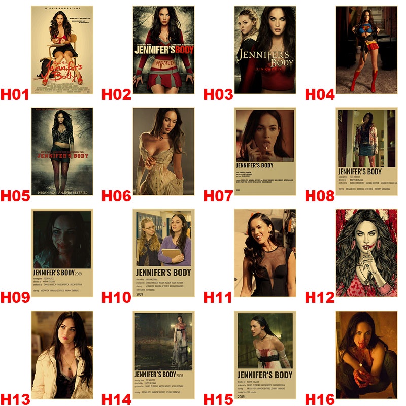 สติกเกอร์โปสเตอร์กระดาษคราฟท์-ลายภาพยนตร์สยองขวัญ-jennifers-สไตล์เรโทร-สําหรับตกแต่งผนังบ้าน-บาร์-คาเฟ่-ห้องนั่งเล่น