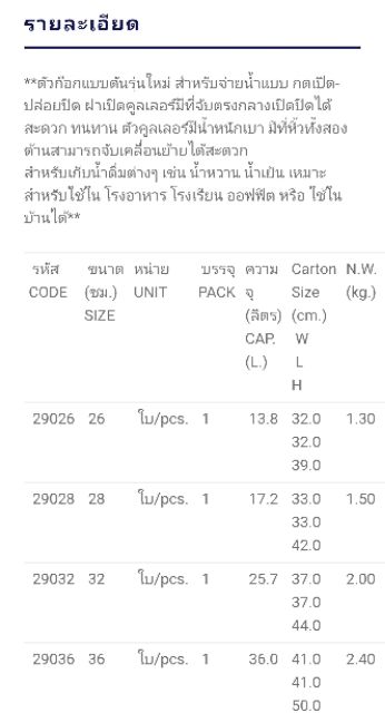 คูลเลอร์น้ำ-คูลเลอร์อลูมิเนียม-ตราจระเข้-เบอร์-26-28-32