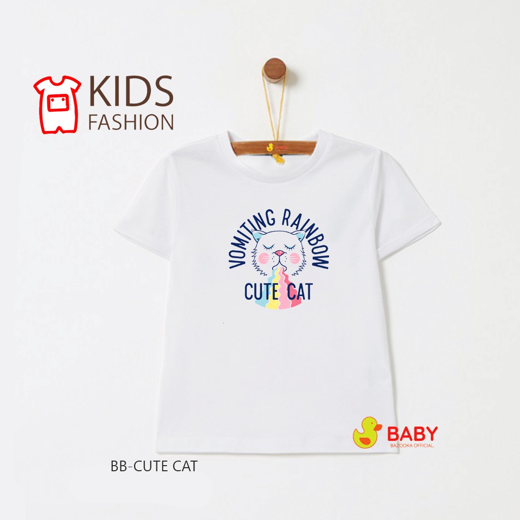 เสื้อเด็ก-เสื้อยืด-ลายน่ารักๆ-cotton-100-ร้านไทย-พร้อมส่งทุกลาย-bb-cute-cat