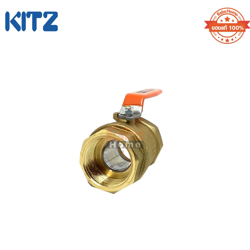 บอลวาล์ว-ทองเหลือง-kitz-brass-ball-valve-ของแท้100-สองทาง-1-4-3-8-1-2-3-4-1-1-1-4-1-1-2-สามทาง-1-2