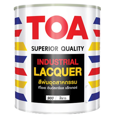 สีพ่นอุตสาหกรรม สีทีโอเอTOA INDUSTRIAL LACQUER 1GLสีเบอร์ 900 สีขาว ...