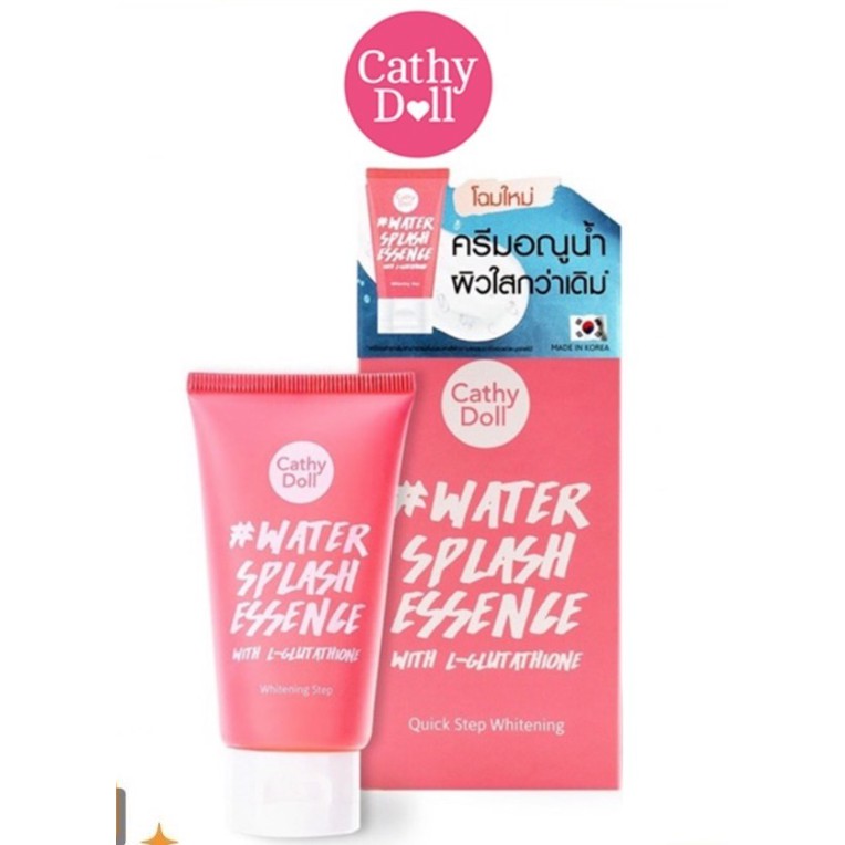 water splash essence with l glutathione ♥️แท้] Cathy Doll L-Glutathione ครีมน้ำแตก เคที่ดอลล์ วอเตอร์สแปลช เอสเซ้น 50 g. cathydoll best face wash for women