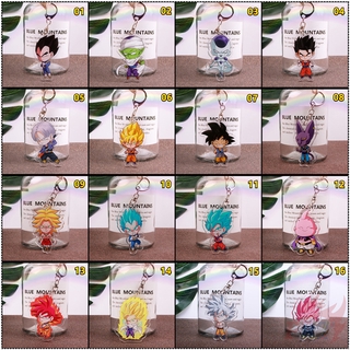 พวงกุญแจอะคริลิคแบบสองด้านลายการ์ตูน Dragon Ball 1 ชิ้น