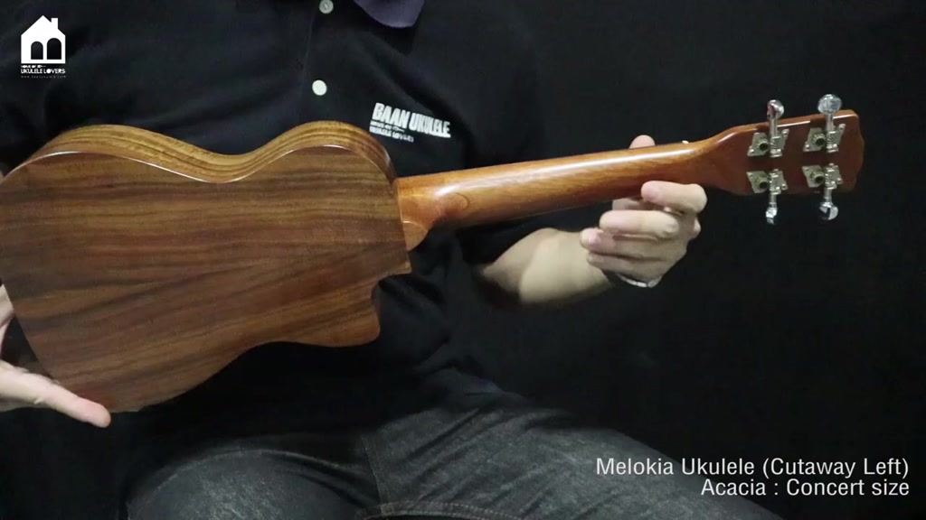 melokia-all-solid-acacia-concert-cutaway-left-ukulele-อูคูเลเล่ไม้อะเคเซียยี่ห้อเมโลเคีย-ไซซ์คอนเสิร์ตคัทอะเวย์-ซ้าย