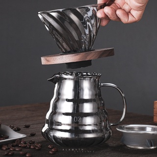 ★ Coffee Server 300ml / 500 ml เหยือกดริปกาแฟ เหยือกเสิร์ฟกาแฟดริป สีเทาดำ