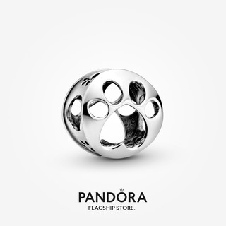 Pandora จี้รูปอุ้งเท้า สีเงิน สําหรับของขวัญวันเกิดผู้หญิง p825