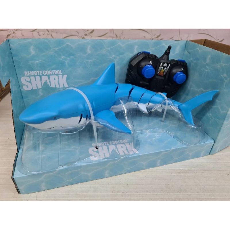 พร้อมส่ง-ปลาฉลามวิทยุบังคับ-shark-คลื่น-2-4ghz-เล่นในน้ำ-สระว่ายน้ำได้