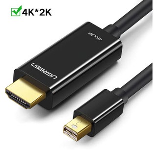 ภาพขนาดย่อของภาพหน้าปกสินค้าUgreen Mini DP Thunderbolt to HDMI 4K cable black(10455,20848) รองรับThunderbolt 1และ2เท่านั้น จากร้าน toara บน Shopee