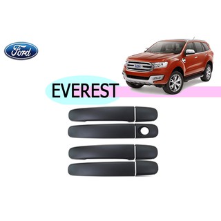 ครอบมือจับประตู/กันรอยมือจับประตู/มือจับประตู ฟอร์ด เอเวอเรสต์ Ford Everest ปี 2015-2020 สีดำด้าน