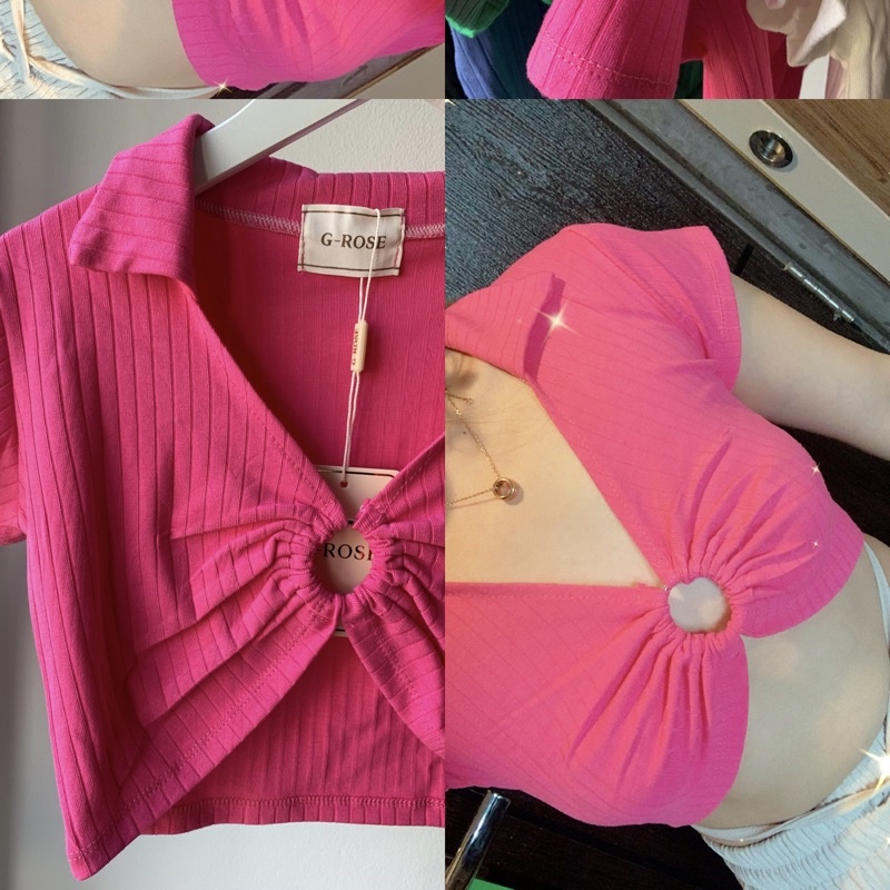 barbie-top-เสื้อครอปเว้าหน้า-คาเฟ่ก็ดี-ทะเลก็เกร๋บอกเลยว่ารุ่นนี้ต้องมี