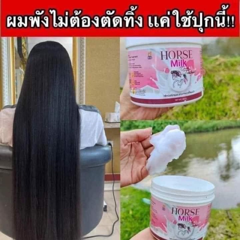 ทรีทเม้นท์นมม้า-horse-milk-ทรีทเม้นท์บำรุงผม-เร่งผมยาว