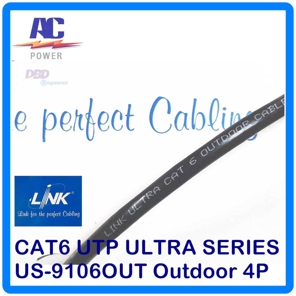 link-สายแลน-สายเน็ตเวิร์ค-ติดตั้งภายนอก-lan-cat6-utp-600-mhz-outdoor-us-9106out-double-jacket