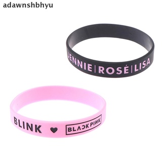 [adawnshbhyu] Blackpink LISA JISOO ROSE สร้อยข้อมือ สายรัดข้อมือ กําไลข้อมือ ซิลิโคน