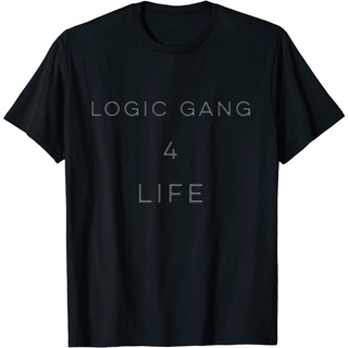 เสื้อยืดโอเวอร์ไซส์เสื้อยืด พิมพ์ลาย Logic Gang Music ProducerS-3XL