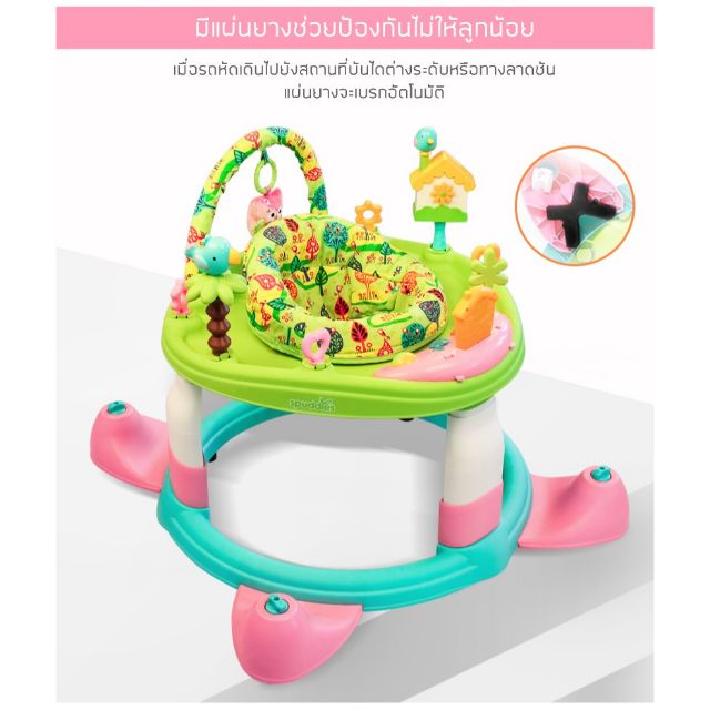 ภาพสินค้าBabystyle - Halo 3 in 1 Walker รถหัดเดิน รถขาไถ หมุน360องศา แบรนด์USA สามารถเปลี่ยนเป็น​ Activity Centerได้​ + ยางกันตก จากร้าน babystyle_officialshop บน Shopee ภาพที่ 1