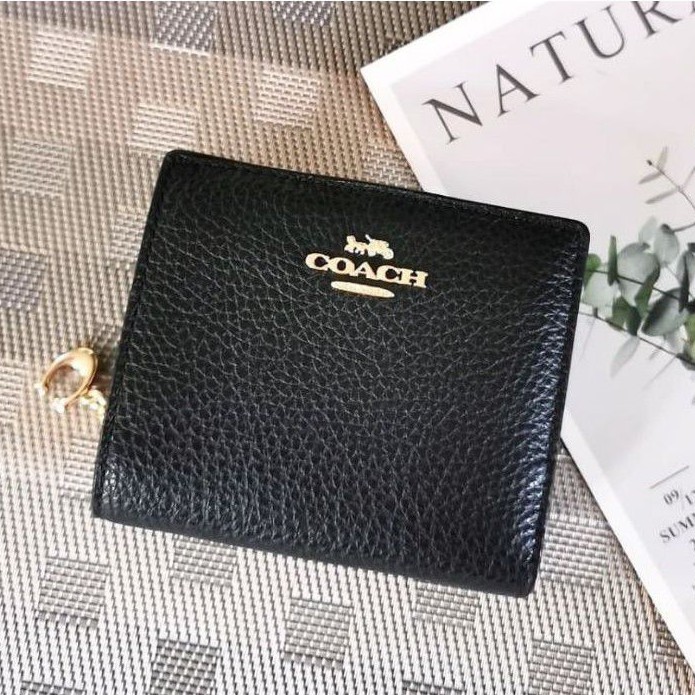 สด-ผ่อน-กระเป๋าสตางค์-สีดำ-ใส่แบงค์ได้-c2862-snap-wallet