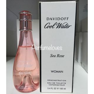 (แท้100%)  Davidoff cool water sea rose women edt 100ml กล่องเทสเตอร์ per9