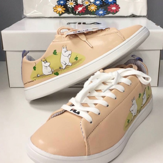Fila x Moomin Sneaker peach color (from1690฿) | Shopee Thailand