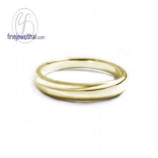 Finejewelthai-แหวนเงิน-เงินแท้925-ชุบทอง-ชุบพิ้งค์โกลด์-Silver-Ring-R119800-g/ pg (ราคาต่อวง เลือกสีตัวเรือนได้)