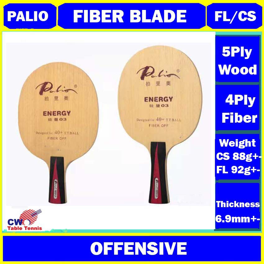 Palio ENERGY 03 ไม้ตีปิงปองไฟเบอร์ สําหรับตีปิงปอง | Shopee Thailand