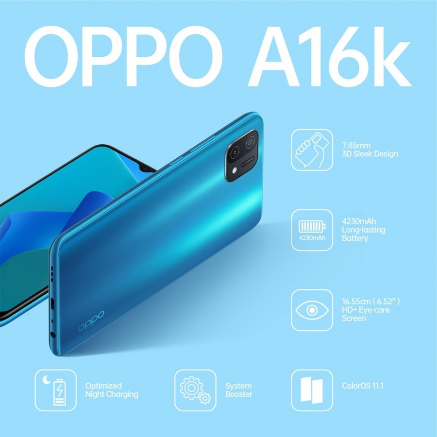 new-oppo-a16k-ram3-rom32gb-ประกัน1ปี-แถมหูฟังฟรี