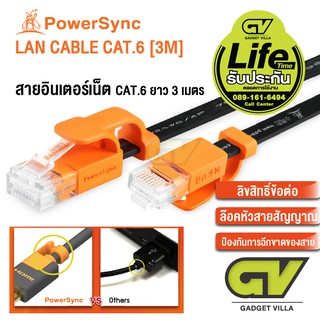 ภาพหน้าปกสินค้าPOWERSYNC สายอินเตอร์เน็ต CAT.6 SFTP 10Gbps LAN Cable (Black) ยาว 3 เมตร ที่เกี่ยวข้อง