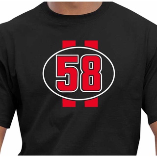 [S-5XL] เสื้อยืด พิมพ์ลาย Marco Simoncelli Race Number Tribute สไตล์คลาสสิก