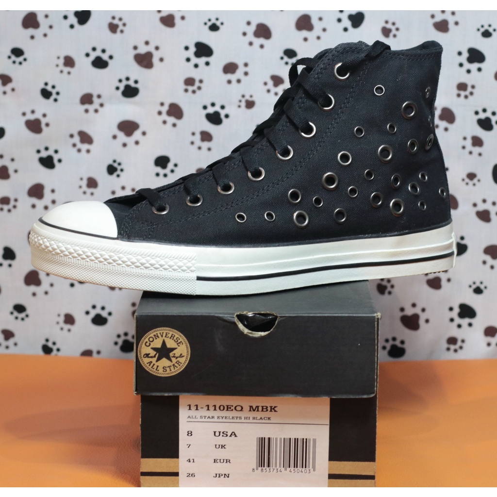 converse-รุ่น-all-star-eyelets-ox-hi-black-รองเท้าผ้าใบ-รองเท้าผ้าใบหุ้มข้อ-สีดำ-ใหม่มือ1-ของแท้100-มีของ-พร้อมส่ง