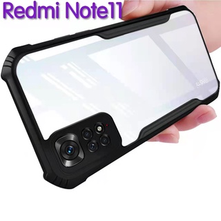 Redmi Note11Sตรงรุ่น(พร้อมส่งในไทย)เคสกันกระแทกขอบสีหลังใสXiaomi Redmi Note11 4G/Redmi Note11S 4G/Redmi Note11Pro 4G/5G