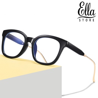 Ellastore123 แว่นตากรองแสง ทรงสี่เหลี่ยม ป้องกันแสงสีฟ้า สําหรับขับรถ