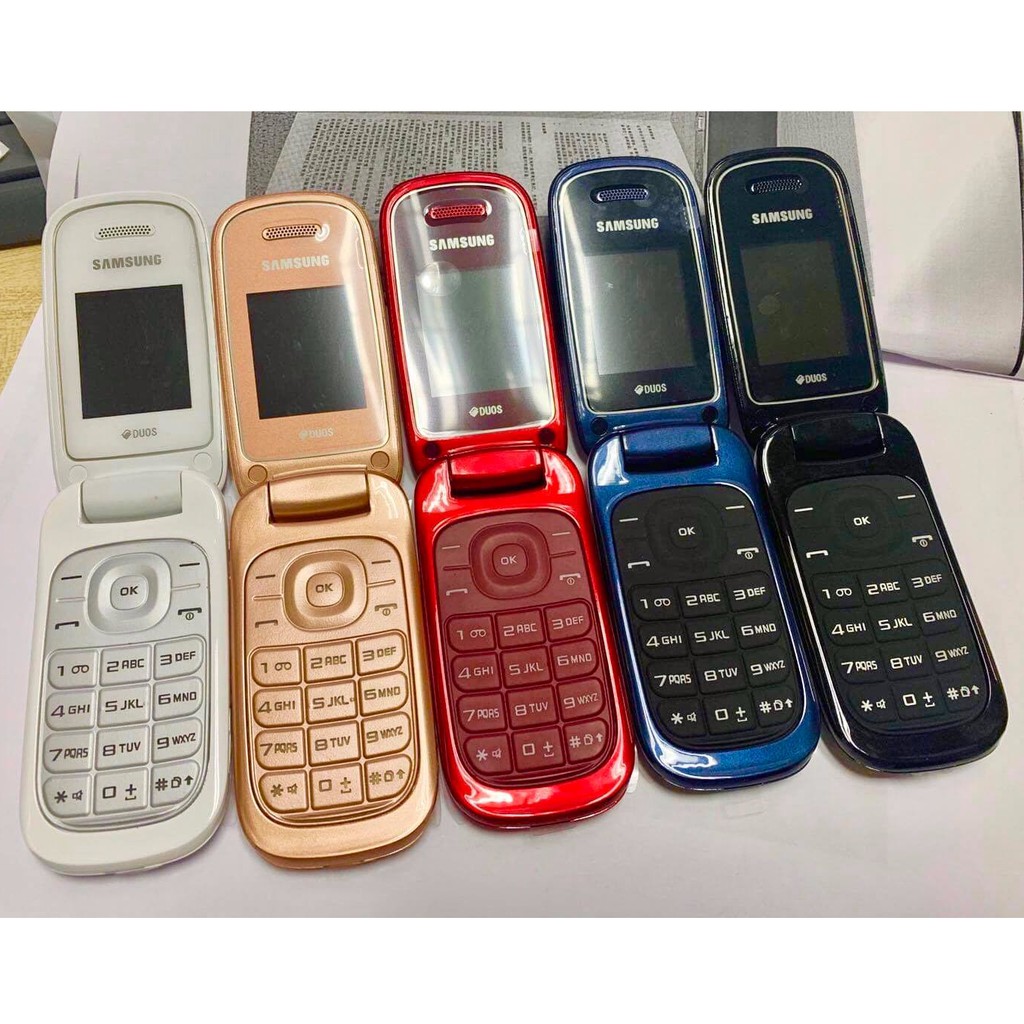 โทรศัพท์มือถือซัมซุง-samsung-gt-e1272-ใหม่-สีทอง-มือถือฝาพับ-ใช้ได้-2-ซิม-ทุกเครื่อข่าย-ais-true-dtac-my-3g-4g-ปุ่มกด