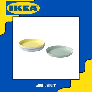 จานพลาสติก คละสี IKEA - KALAS คาลอส Pack 6 ใบ