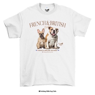 เสื้อยืดลาย FRENCH &amp; BRITISH (เฟรนช์&amp;บริติช) Classic Cotton Unisex by 【Nothing Hills】 ใหม่