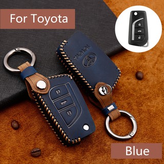 สินค้า 【Ready Stock】เคสกุญแจรถยนต์หนัง สําหรับ toyota revo altis