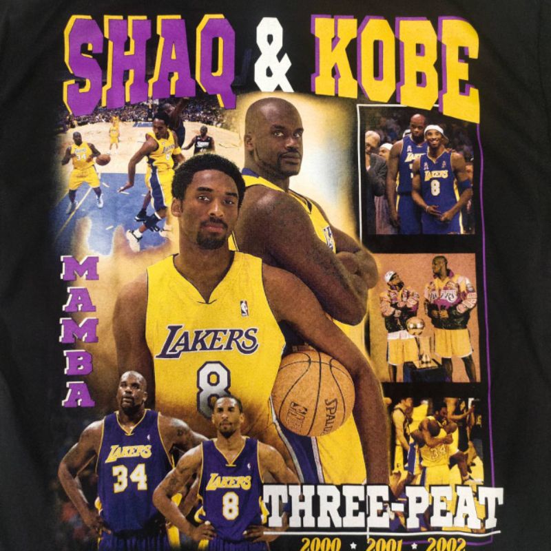 ผ้าฝ้าย-100-cottonเสื้อยืด-kobe-bryant-la-lakers-basketball-sizes-5xl