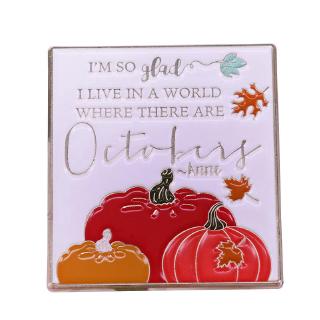 Anne of Green Gables badge classic book quotes Octobers pumpkin pin beautiful fall art jewelry