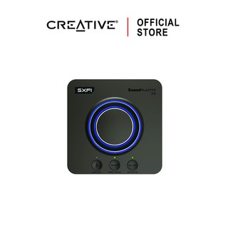 CREATIVE Sound Blaster X4 External USB Sound Card รองรับ 7.1/5.1 แท้ ควบคุมผ่าน App บนมือถือซาวด์การ์ด USB DAC/Amp