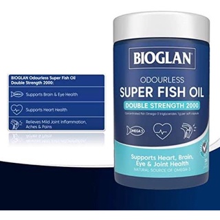 ภาพขนาดย่อของภาพหน้าปกสินค้าEXP 8/25 Bioglan Super Fish oil double strength 200 แคปซูล (แท้100% พร้อมส่ง) fish oil ความเข้มข้นสูง 2 เท่า จากร้าน julietmeshop บน Shopee ภาพที่ 2