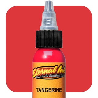 หมึกสักอีเทอนอล ขนาด 1 ออนซ์ สีสักลาย เอทานอล หมึกสัก เอทานอล หมึกแท้ 100% จากอเมริกา Eternal Ink Tangerine