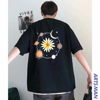 【hot sale】Fashion ฤดูร้อน เสื้อยืดคอกลมแขนสั้น Oversize ผู้ชาย สไตล์เกาหลี แฟชั่น ลายการ์ตูน T Shirt วัยรุ่น แนวสตรีท(สี