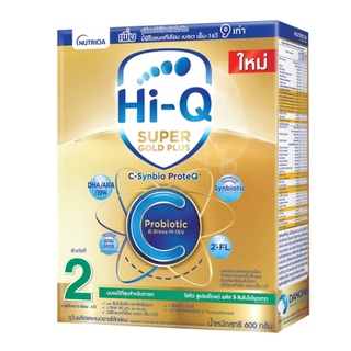 Hi-Q Super Gold Plus C นมผงไฮคิว ซูเปอร์โกลด์ พลัส ซี- ซินไบโอโพรเทก สูตร 2 ขนาด 600กรัม