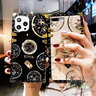 Samsung Galaxy A23 A73 A13 M52 A53 A33 F22 M32 F52 A32 A42 A72 A52 A42 A12 Luxury World Famous Brand Style Clock stand phone case