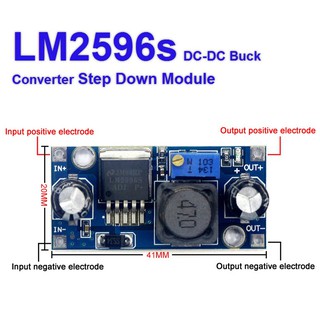 A003 LM2596S LM2596 3A DC to DC Step Down Buck Converter iTeams  โมดูลปรับแรงดันไฟฟ้าลง  DC-DC 3-40V to 1.12-37V