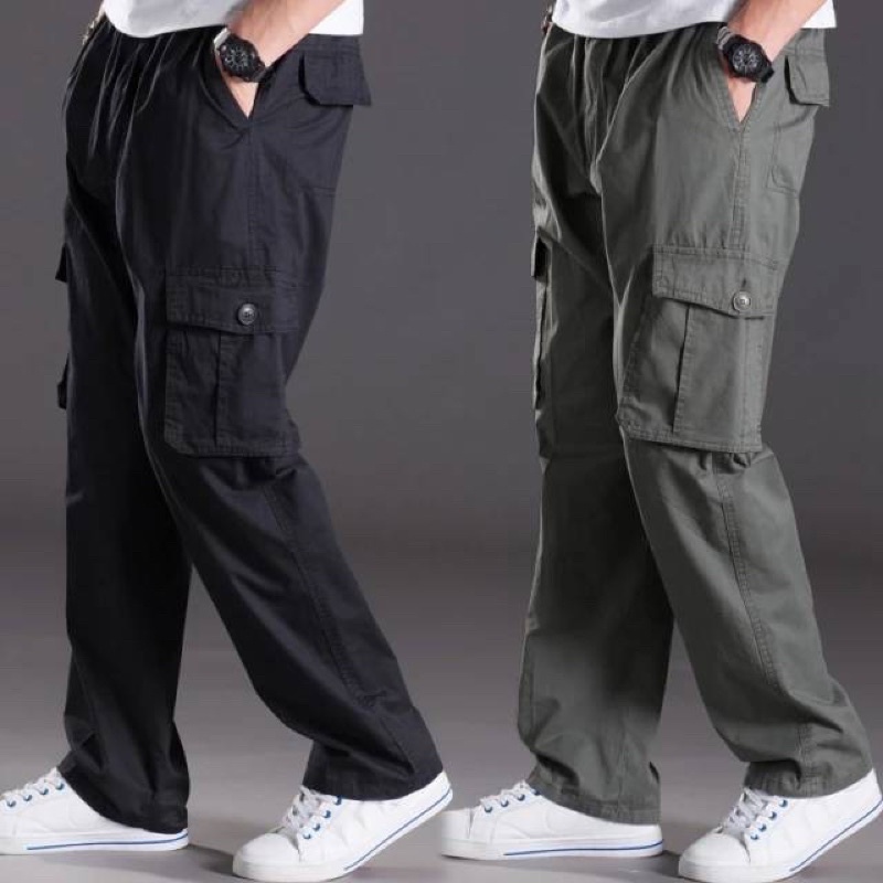 ราคาและรีวิว2013 มี 4 สี (M-6XL) กางเกงขายาวลำลอง เอวยืดสีพื้น มีซิป กางเกงเอวยืด ขายาวสีพื้น ขายาวแฟชั่น กางเกงขายาวสีพื้นไซส์ใหญ่