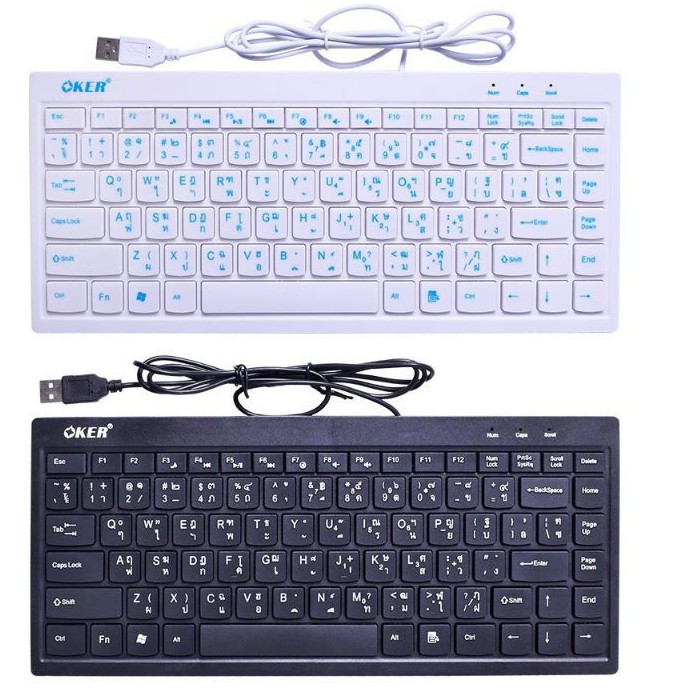 oker-คีร์บอดโน้ดบุค-usb-keyboard-okerรุ่น-mini-f6-f9