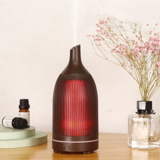 Air Humidifier Aroma Diffuser เครื่องเพิ่มความชื้นในอากาศ ไฟLED Aroma Lamp Aromatherapy เครื่องทำไอน้ำ ความจุUSB